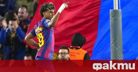 Крилото на Барселона Ламин Ямал обясни защо си превързва ръката