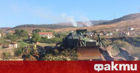 Пожарът между сливенските села Селиминово и Голямо Чочовени вече е