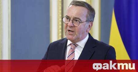 Германският министър на отбраната Борис Писториус заяви днес че военната