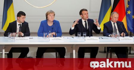 Френският държавен глава Еманюел Макрон и германският канцлер Ангела Меркел