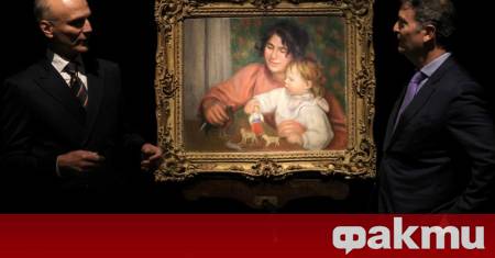 Картина на френския импресионист Пиер Огюст Рьоноар 1841 1919 Дете с играчки