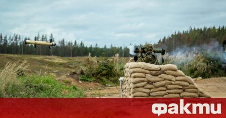 Естонските отбранителни сили изстреляха противотанкови управляеми ракети (ПТУР) SPIKE SR