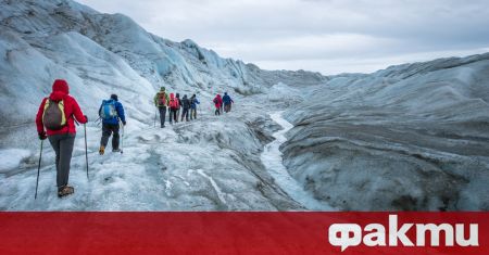 Чрез изчисляване на дебелината на ледниците в Северозападна Гренландия и