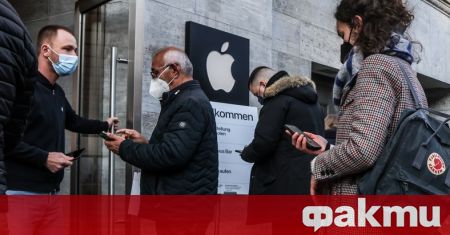 Американската компания Apple ограничи посещенията в магазините си в Ню