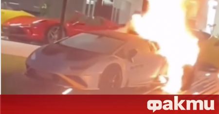 Най наточената версия на Lamborghini Huracan подходяща за пътя бе запалена