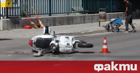Моторист е загинал при катастрофа в София съобщиха от МВР