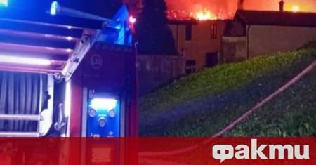 Пожар унищожи историческия манастир Бернага в Северна Италия предадоха Франс