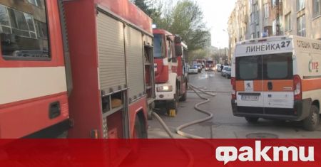 Евакуираха жилищен блок в Русе заради пожар Огънят е избухнал