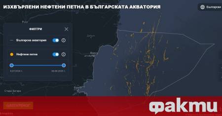 Над 170 петна от изхвърлен нефт и корабно гориво са