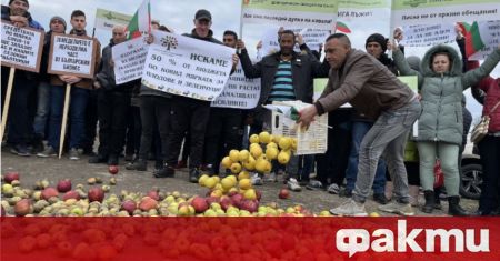 Протест срещу политиката на земеделското министерство в сектора на плодовете