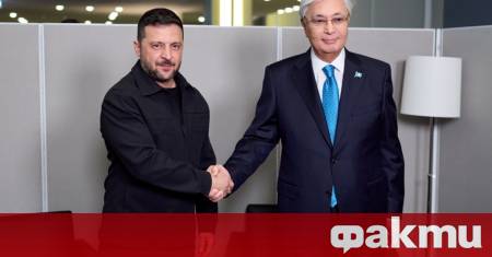 По време на среща с Володимир Зеленски казахстанският президент Касим Жомарт