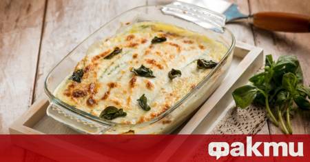 Необходими продукти тиквички 900 г моцарела 250 г рикота 250