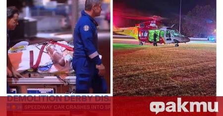 Състезателен автомобил се блъсна в трибуна пълна със зрители на