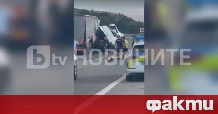 Тежка катастрофа е станала на автомагистрала Струма преди Благоевград в