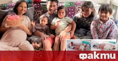 34 годишна майка на четири деца от Австралия роди четири