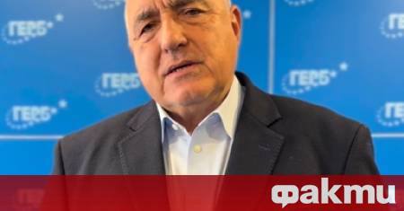 Лидерът на ГЕРБ Бойко Борисов публикува изявление в официалния си
