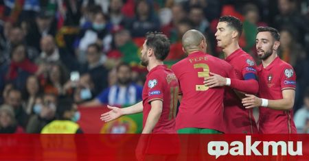 Португалия триумфира с 2:0 във финалния плейоф срещу Северна Македония,