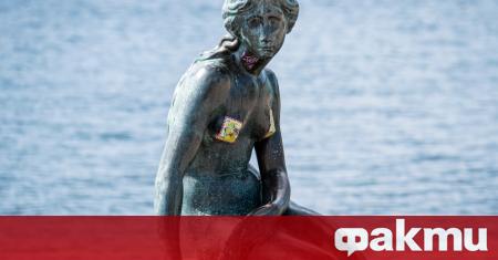 Прочутата статуя на Малката русалка в датската столица Копенхаген беше