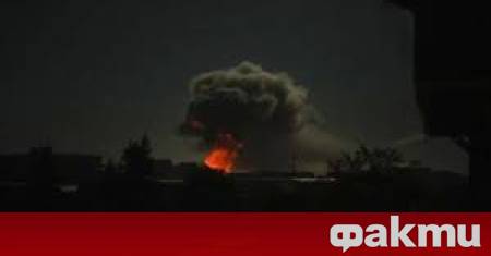 Няколко серии експлозии разтърсиха град Бурщин в Западна Украйна през