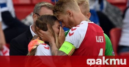 Съпругата на халфа на датския национален отбор Кристиан Ериксен