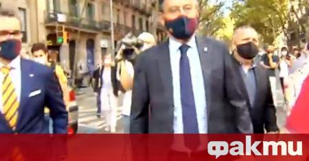 Президентът на Барселона Джосеп Мария Бартомеу трябваше да изтърпи обиди