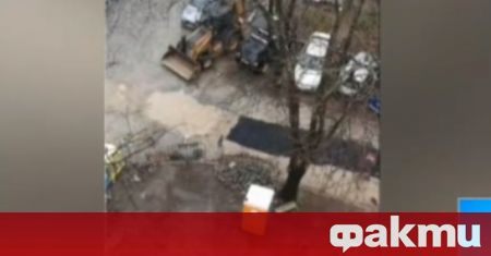Улица в София се преасфалтира докато все още е под