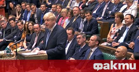 Британският премиер Борис Джонсън днес ще направи изявление в Камарата