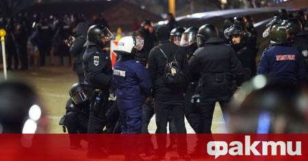 Над 70 души са задържани след демонстрациите в София снощи