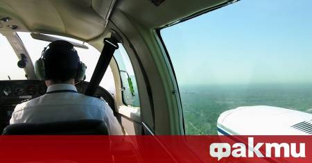 Малък спортен самолет е катастрофирал вчера близо до летището Биково