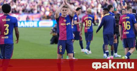 Полузащитникът на Барселона Гави може да отсъства до шест седмици