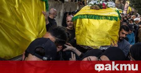 Проиранската шиитска организация Хизбула организира мащабно колективно погребение на около