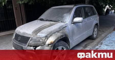 еизвестно лице запали автомобили на българското посолство в центъра на