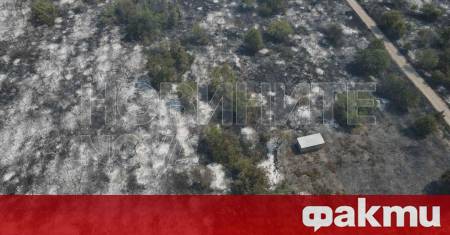 Пожар избухна в района на Баритна мина в Стара Загора