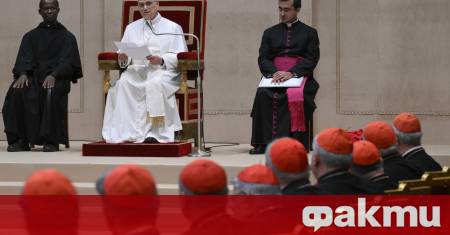 Папа Лъв Четиринадесети заяви днес че изпитва огромна тъга че