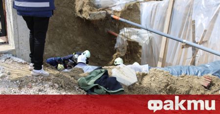 Мъж загина, затрупан в изкоп в Благоевград. Към 13.20 часа