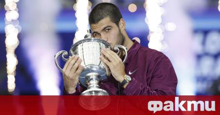 Испанският тенисист Карлос Алкарас който наскоро спечели Откритото първенство на