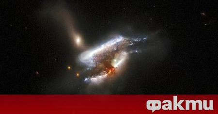 Космическият телескоп Хъбъл върна на Земята уникални снимки от сливането