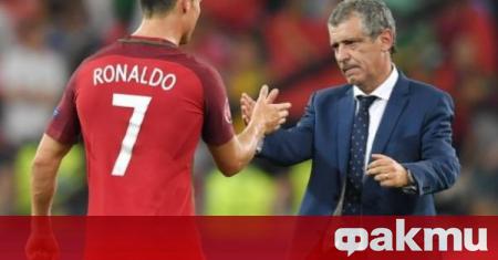 Селекционерът на Португалия Фернандо Сантош коментира новината че Кристиано Роналдо