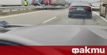 Тежка катастрофа на AM Струма съобщават потребители в социалните мрежи