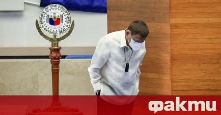 Филипинският президент Родриго Дутерте каза днес че действията на неговото