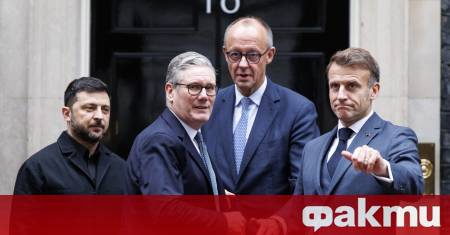 Министър председателят на Великобритания Киър Стармър и лидерите на Франция