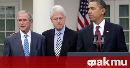 Бившите президенти на Съединените щати, Барак Обама, Джордж Уокър Буш