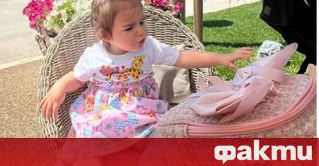 Малката Данаила дъщеричката на риалити звездата Джино Бианкалана отново прикова