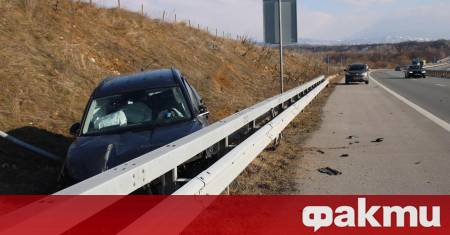 Тежка катастрофа затруднява движението на магистрала Струма в посока Кулата Два