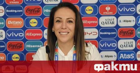 Ивета Банкова която оглавява Международния отдел на Българския футболен съюз