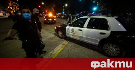 Американски полицаи застреляха вчера в Холивуд мъж с бронежилетка който