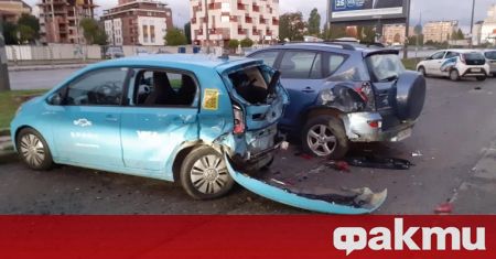 Пореден тежък пътен инцидент в София Лек автомобил Фолксваген Голф