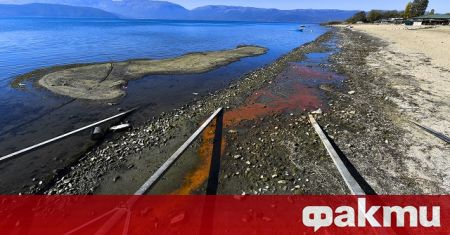 Нивото на водата в Охридското езеро е спаднала до разрешения