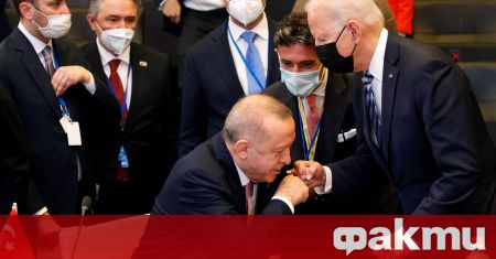 Президентът на САЩ Джо Байдън и турският лидер Реджеп Ердоган