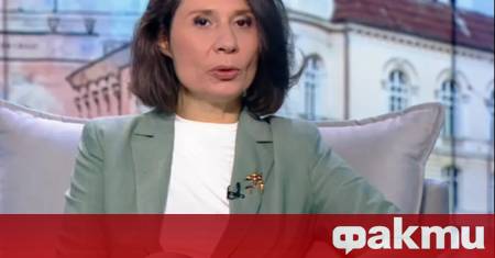 Депутатът от Демократична България Елисавета Белобрадова заяви в ефира на